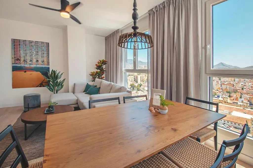 아파트 Urban Jungle In Malaga Center, 18Th Floor, Rooftop Pool, Free Parking