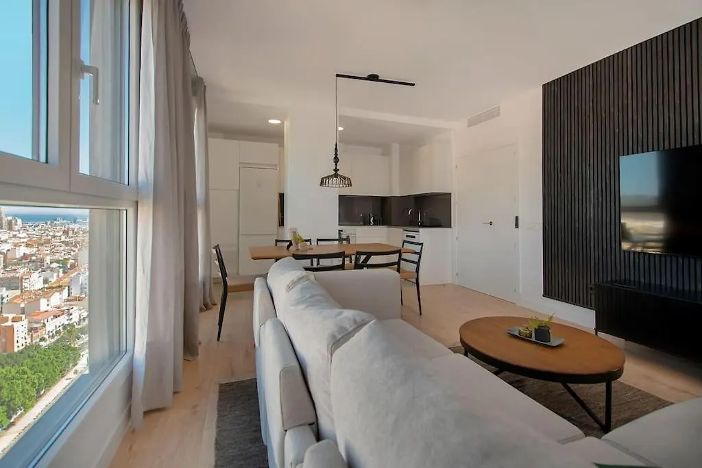 Urban Jungle In Malaga Center, 18Th Floor, Rooftop Pool, Free Parking 스페인