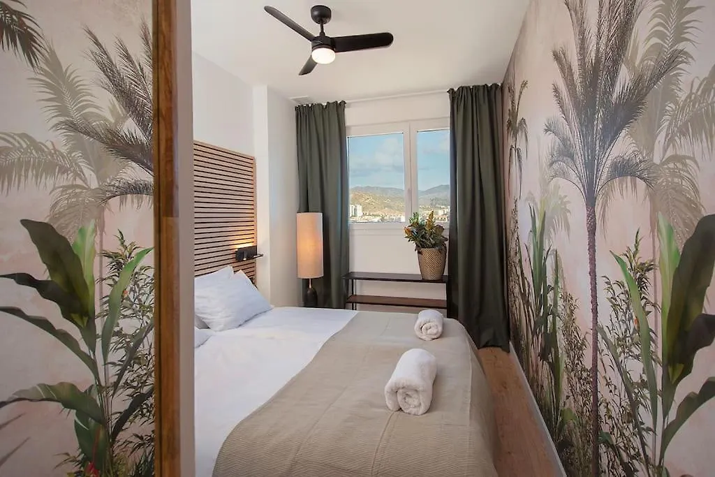 아파트 Urban Jungle In Malaga Center, 18Th Floor, Rooftop Pool, Free Parking 스페인